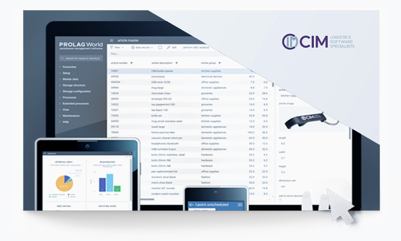 UI auf Warehouse Management Systemen